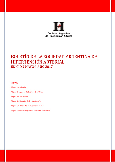 Boletín Periódico Sociedad Argentina de Hipertensión Arterial - Julio 2011
